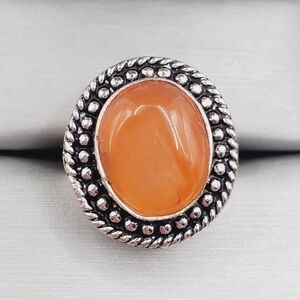 Orange Carnelian Ring